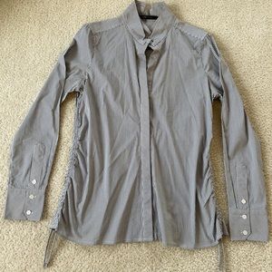 BCBGMAXAZRIA Button Down Striped Shirt Size M